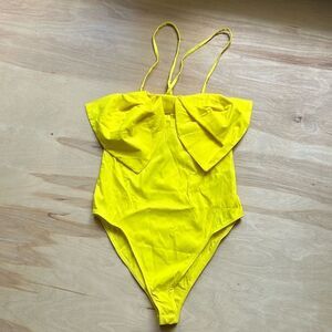Zara Canary Yellow Bodysuit